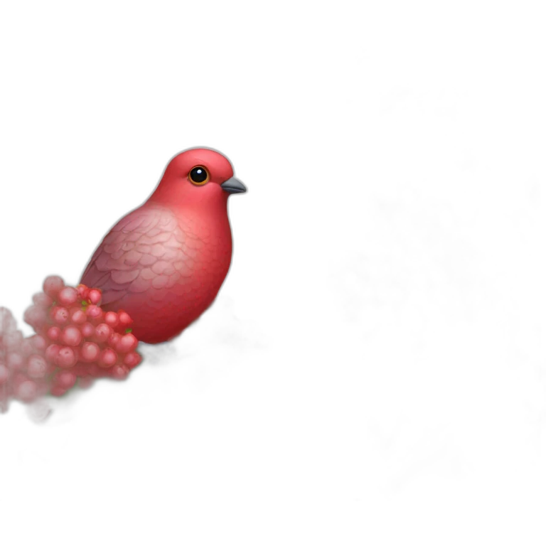 Ukraine, red viburnum dove emoji
