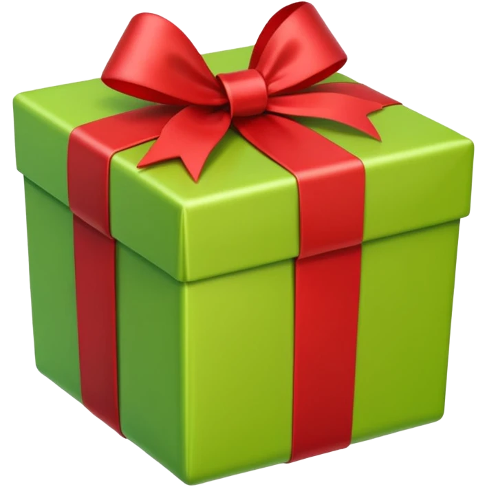 make present box in light green color emoji