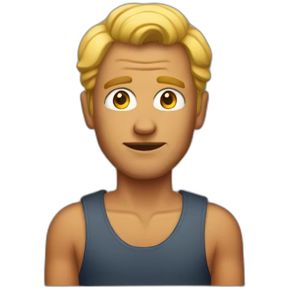 guy tanned driving weird emoji