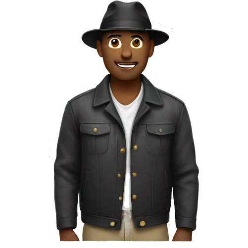 Man wearing hat emoji