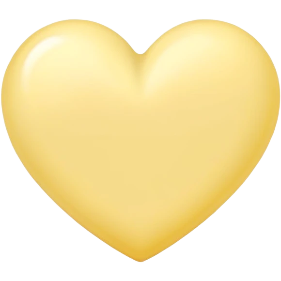 pastel yellow heart  emoji