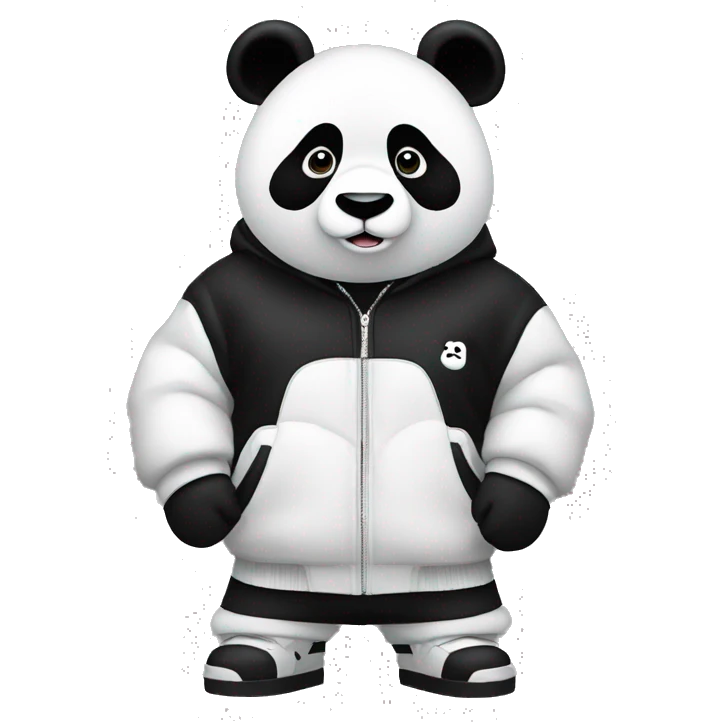 Panda with balenciaga emoji