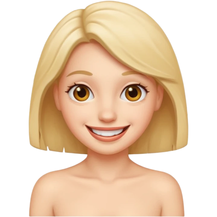 Funny girl  nude  emoji