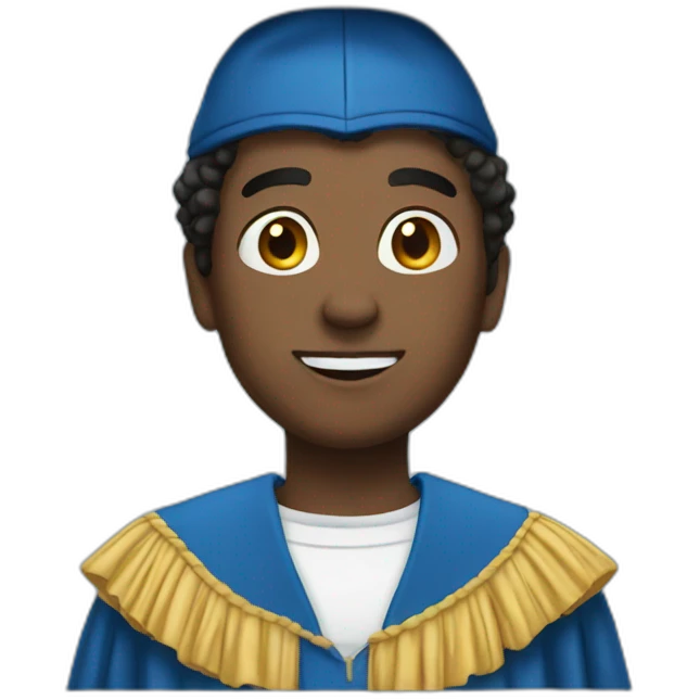 blue🎓 emoji