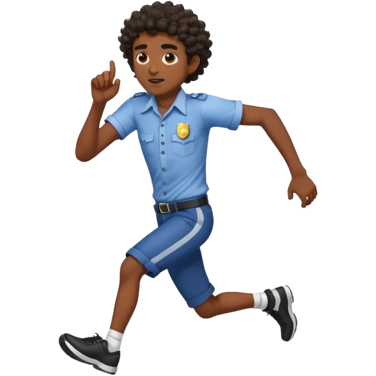 Make a dirt Indian with a shirt fro curly hair getting chased by the cops. Make the Indian skinny too emoji