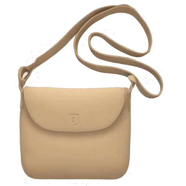 Beige sling simple bag emoji