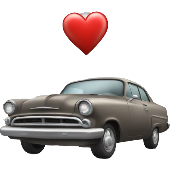 a tornado with a car and a heart emoji