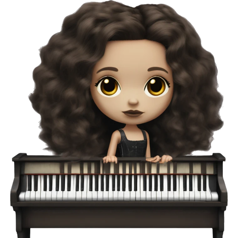 Blythe doll mezzo piano dark aesthetic grunge rusted emoji