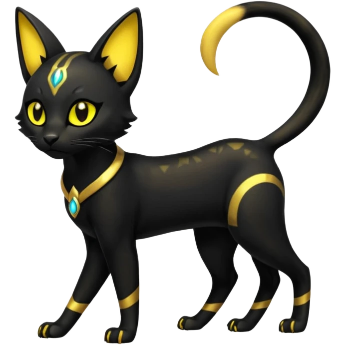 Umbreon-Umbreon-Bastet-Fakémon-hybrid-creature (full body)  emoji