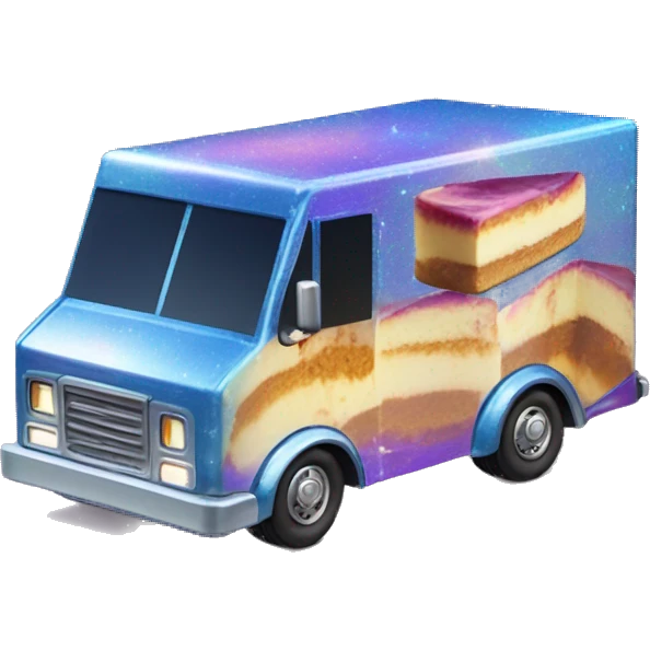 Blueberry Cheesecake holographic hot wheel food truck emoji