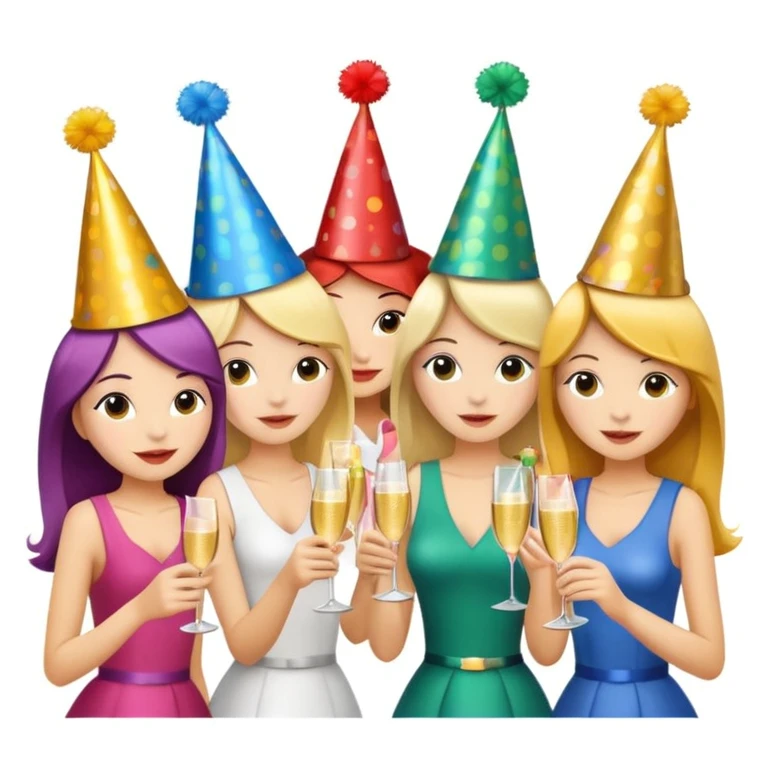 girls party in club emoji