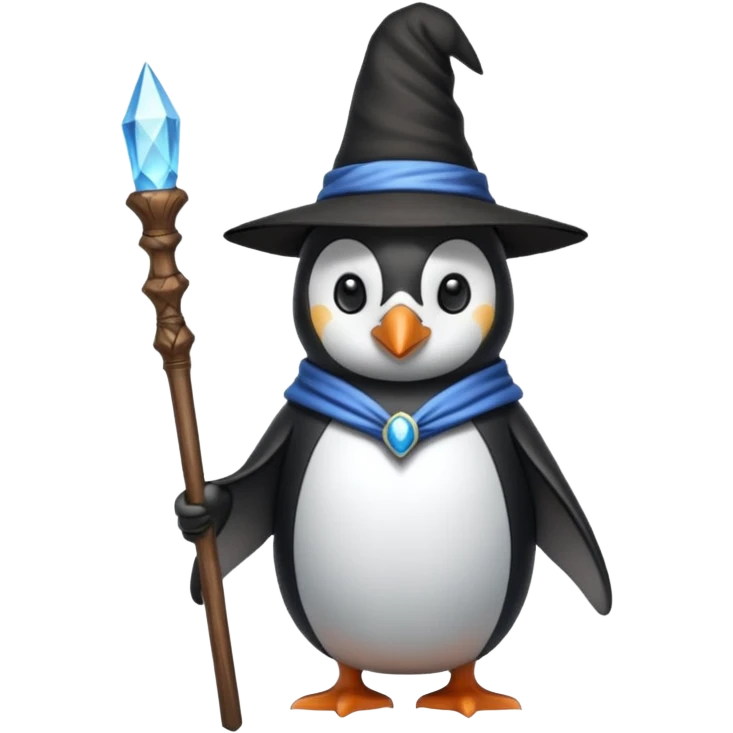 Penguin Wizard emoji