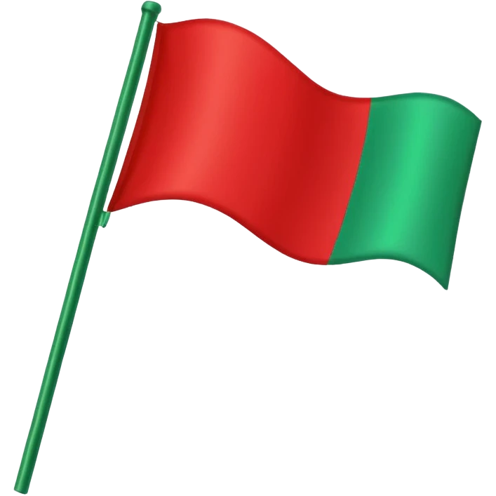 same green flag that red emoji