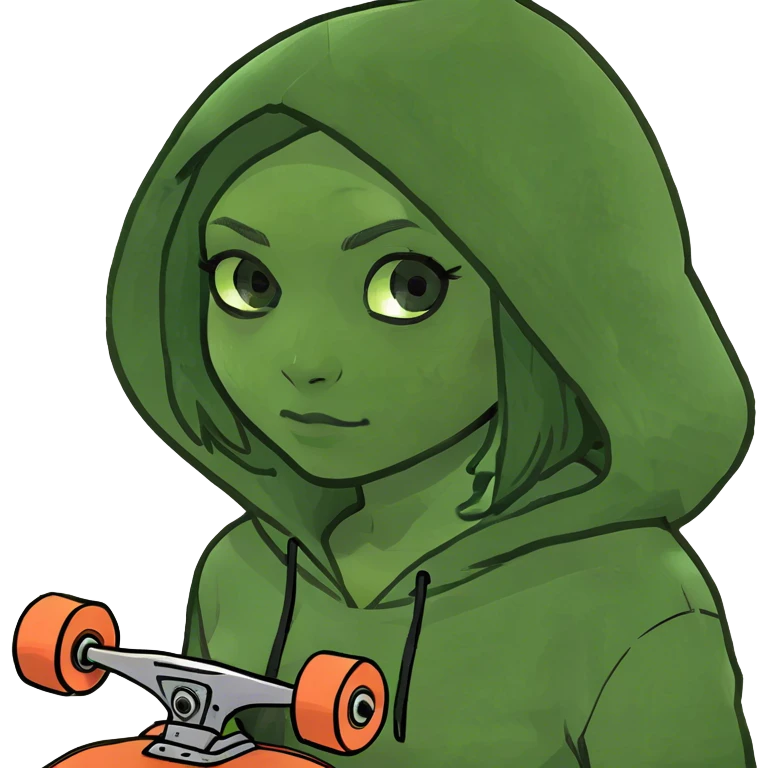 Girl with a hoodie emoji