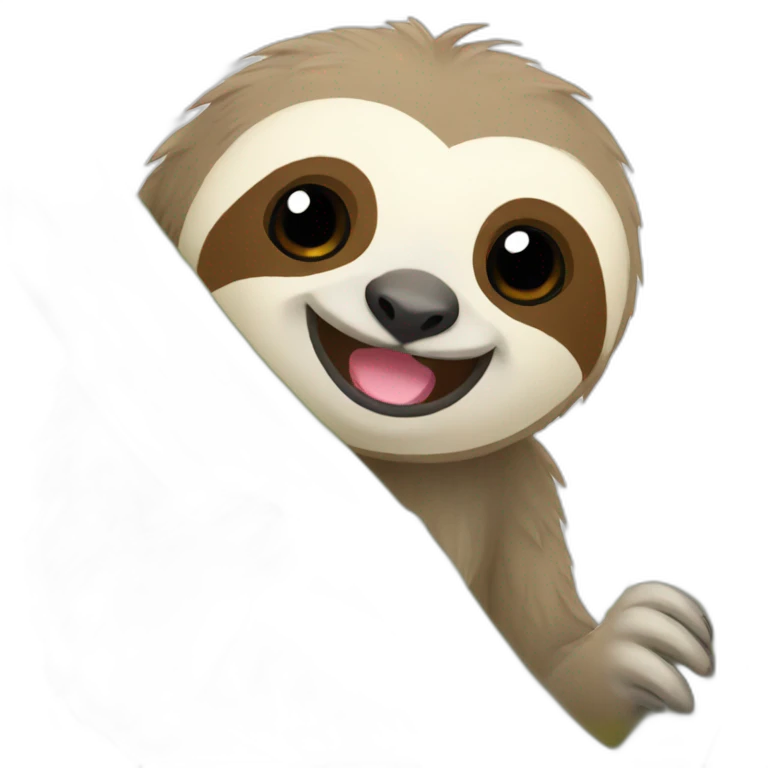 Cute sloth emoji