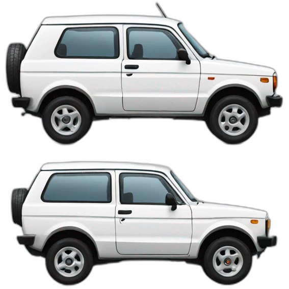 Lada niva white emoji