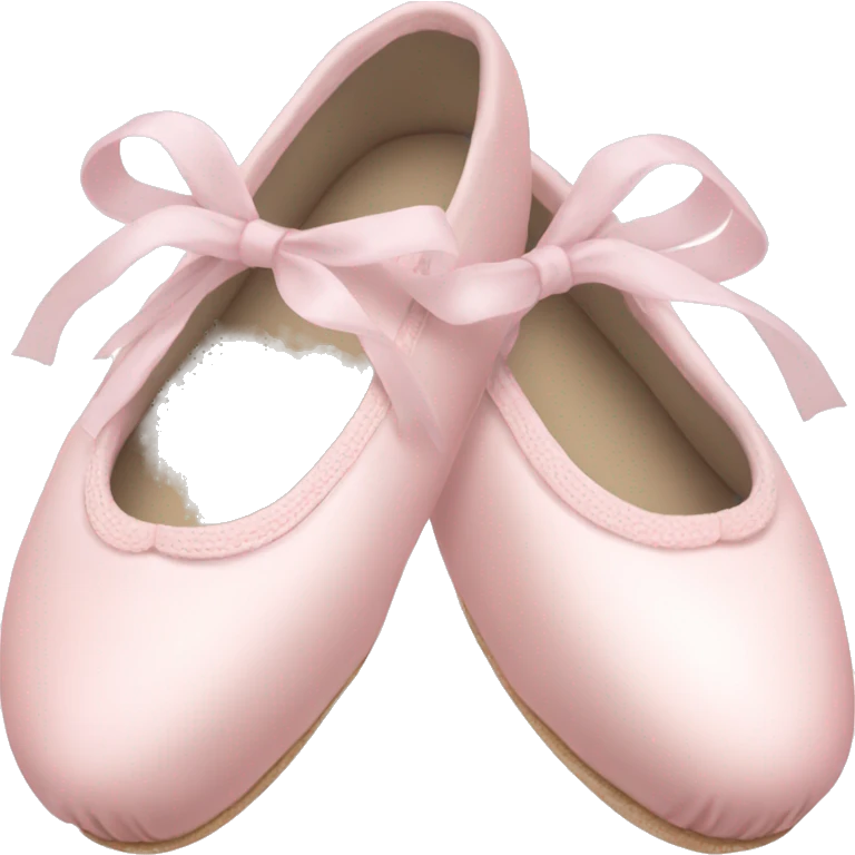 Pale pink ballet shoes emoji