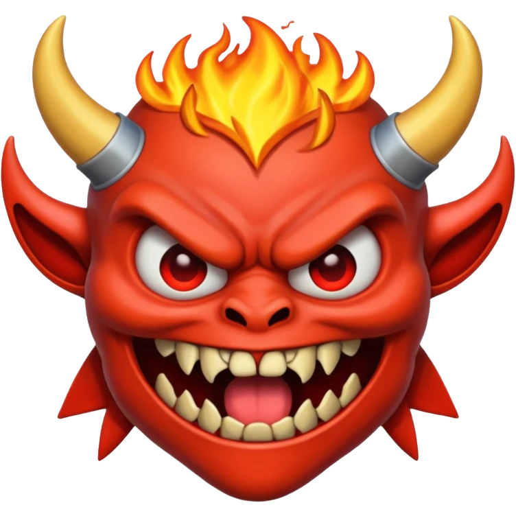 A 9/11 crash demon emoji