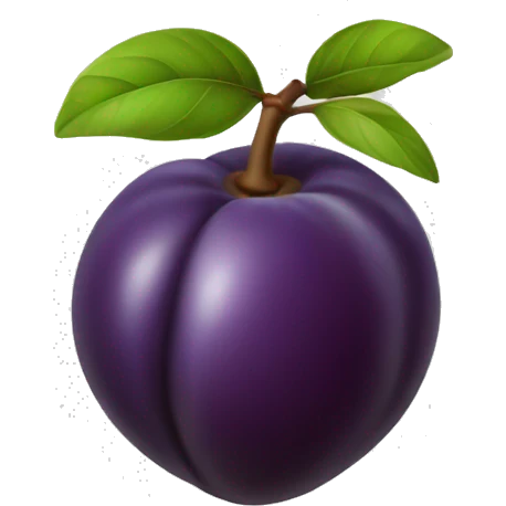 Plum emoji