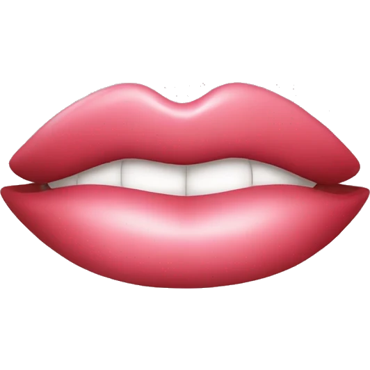 Lips with filler  emoji