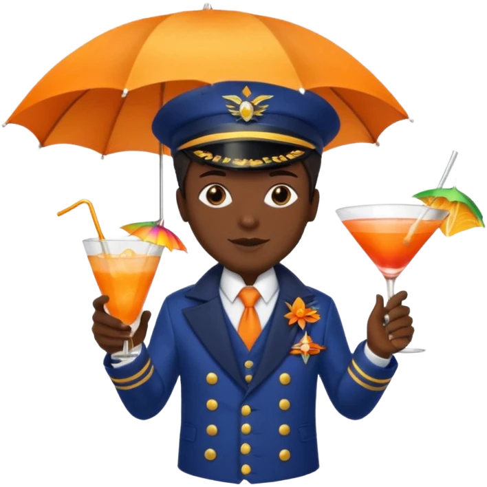Capitão do bloco de carnaval emoji