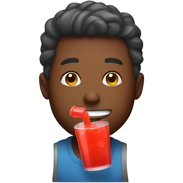 Guy drinking koolaid  emoji