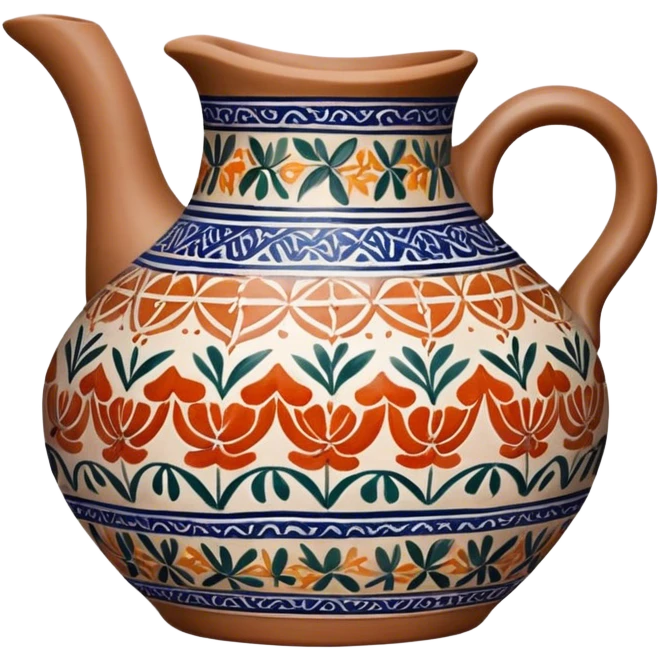 Cinematic Realistic image of a piece of Bolesławiec pottery, rendered with intricate, hand-painted designs and detailed textures, set against a softly illuminated backdrop that highlights its artisanal beauty emoji