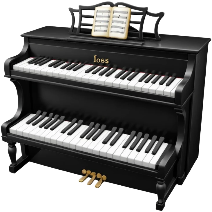 The black and white keys emoji