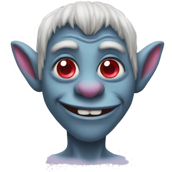 Troll with heart eyes emoji