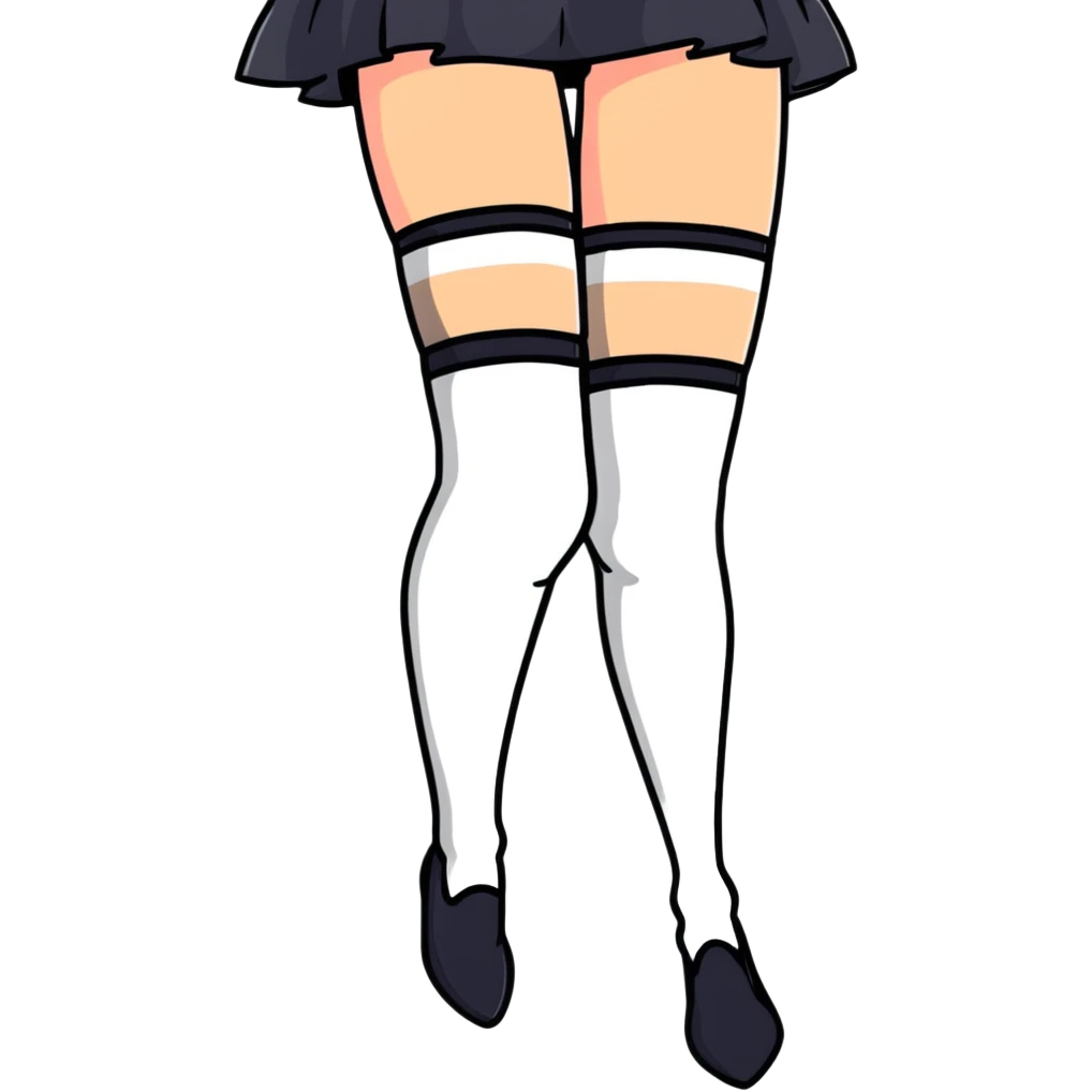 Woman wearing thigh highs emoji