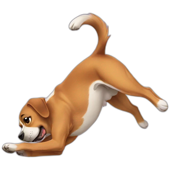 dog doing backflip emoji