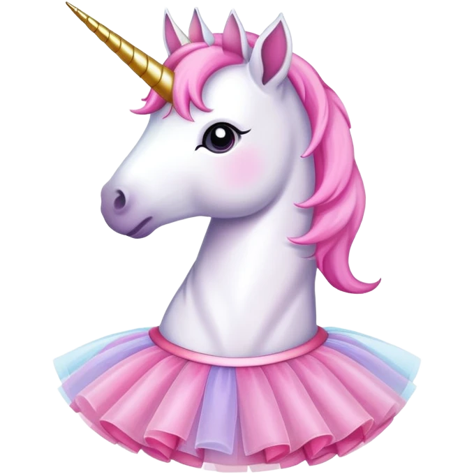 Unicorn in a tutu  emoji
