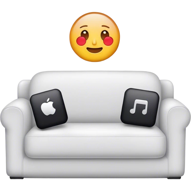 iPhone on couch emoji