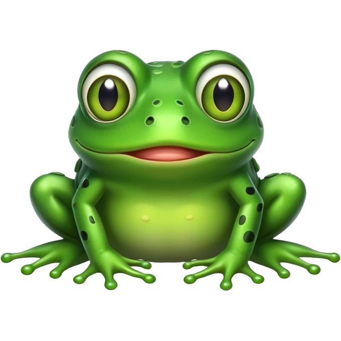 Creepy frog emoji