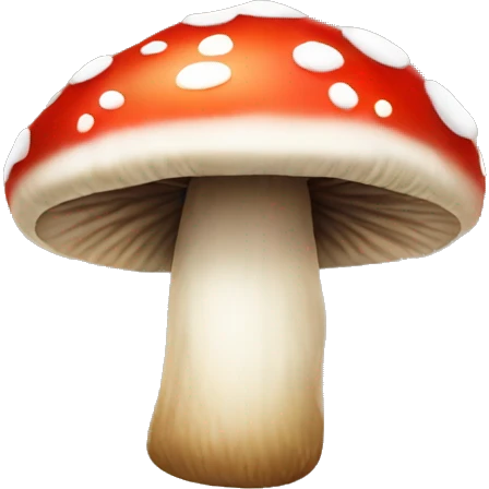 Christmas themed mushroom emoji