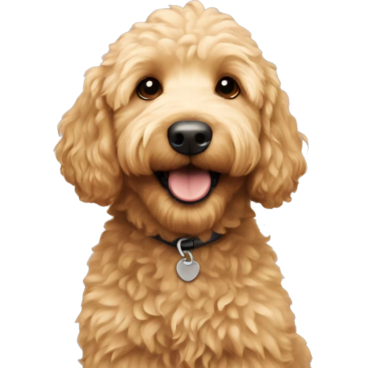 Mini golden doodle  emoji