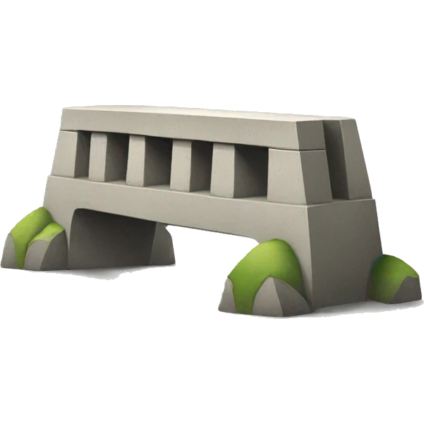 Short Concrete block bridge emoji