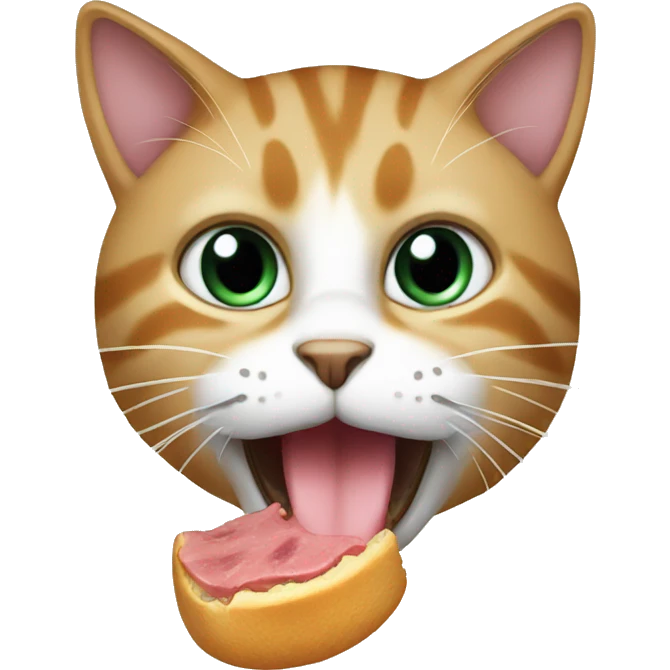 Cat eat  emoji