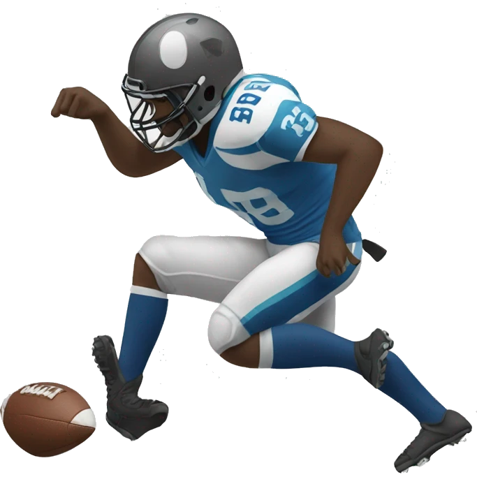 Football player broke leg  emoji