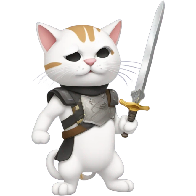 Gato con espada  emoji
