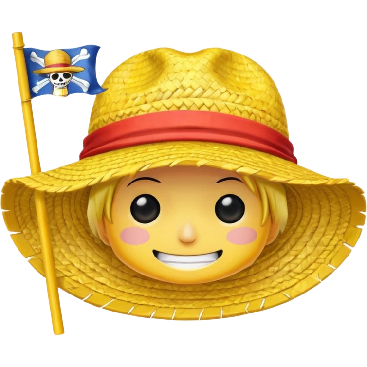 One piece straw hat flag emoji