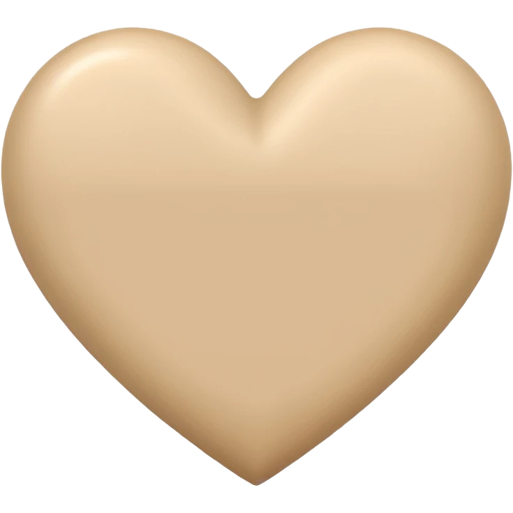 light  beige heart emoji