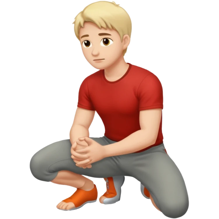 1 man are kneeling emoji