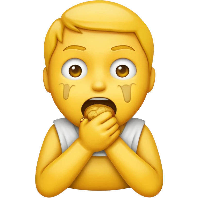 emoji choking themself emoji