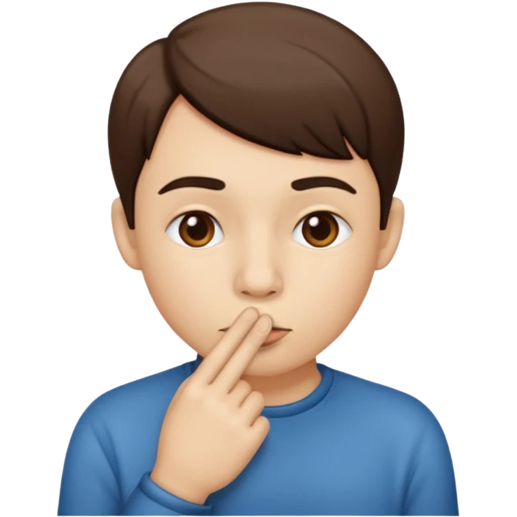 shhh emoji