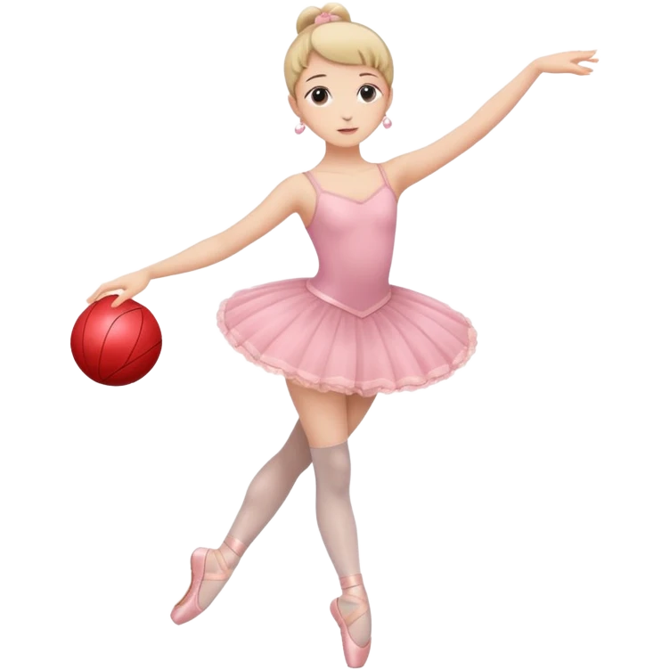 full body balet holding ball emoji