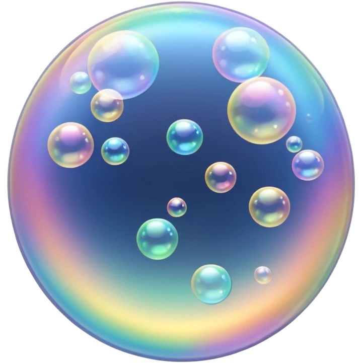 soap bubbles flowing emoji