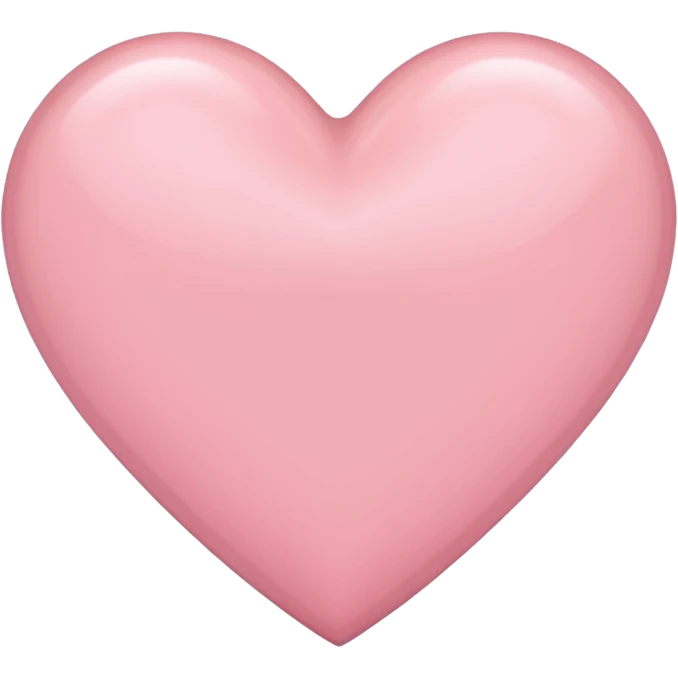 Imagine a light pink heart emoji