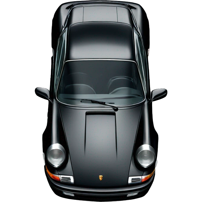 Black Porsche 911 emoji