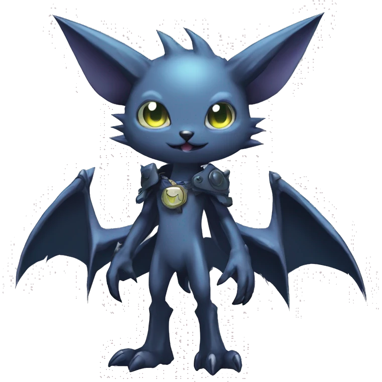 cute cool edgy sharp eldritch punk Digimon-Fakemon-animal full body emoji